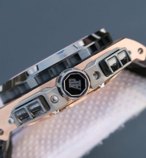 Replica Audemars Piguet JF Royal Oak Offshore 26078 RG Skeleton Dial A3126 - Image 4