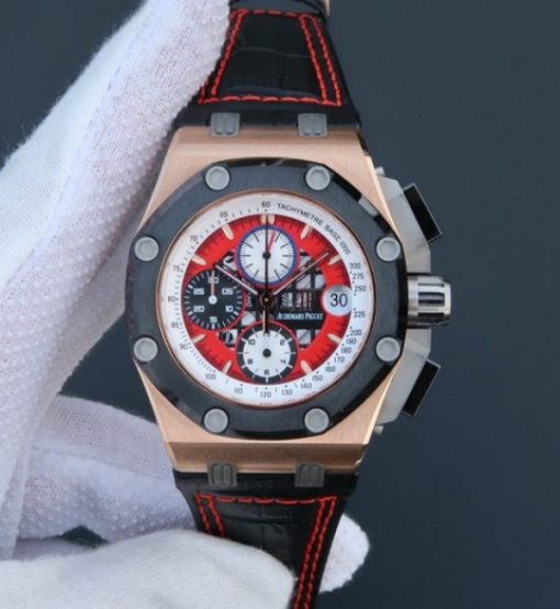 Replica Audemars Piguet JF Royal Oak Offshore 26078 RG Skeleton Dial A3126