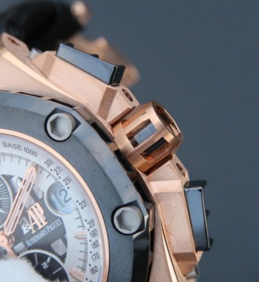 Replica Audemars Piguet JF Royal Oak Offshore 26078 RG White Skeleton Dial A3126 - Image 3