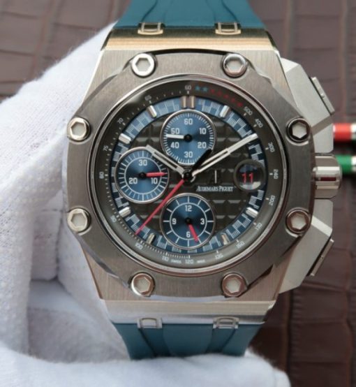 Replica Audemars Piguet JF Royal Oak Offshore Michael Schumacher Blue Dial A3126