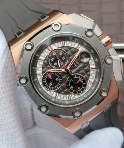 Replica Audemars Piguet JF Royal Oak Offshore 26568OM RG Cermet Bezel Michael Schumacher