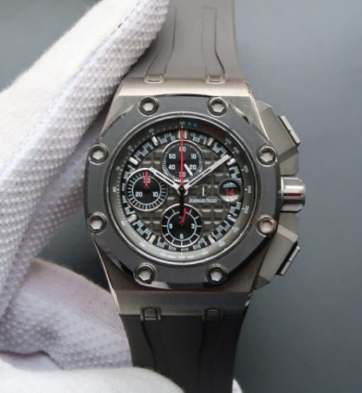 Replica Audemars Piguet JF Royal Oak Offshore Titanium Michael Schumacher Gray Dial A3126