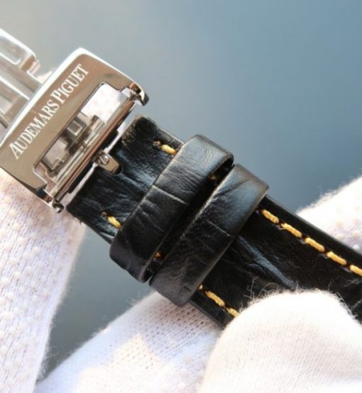 Replica Audemars Piguet JF Royal Oak Offshore 57th Street Blue Leather Strap A3126 - Image 7