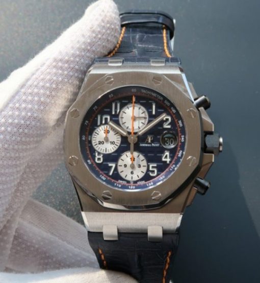 Replica Audemars Piguet JF Royal Oak Offshore 26470ST Navy Blue Theme A3126