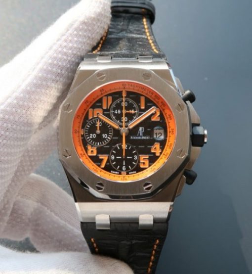 Replica Audemars Piguet JF Royal Oak Offshore Volcano Leather Strap A3126