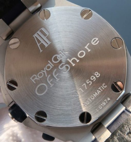 Replica Audemars Piguet JF Royal Oak Offshore Navy Blue Leather Strap A3126 - Image 6