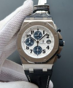 Replica Audemars Piguet JF Royal Oak Offshore Navy Blue Leather Strap A3126