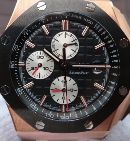 Replica Audemars Piguet JF Royal Oak Offshore RG 26400RO Black Ceramic Bezel A3126 - Image 2