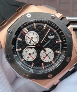 Replica Audemars Piguet JF Royal Oak Offshore RG 26400RO Black Ceramic Bezel A3126