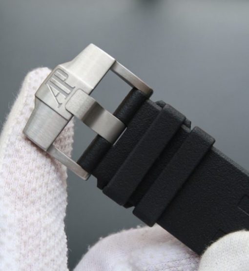 Replica Audemars Piguet JF Royal Oak Offshore 44mm White/Black Dial Rubber Strap A3126 - Image 7