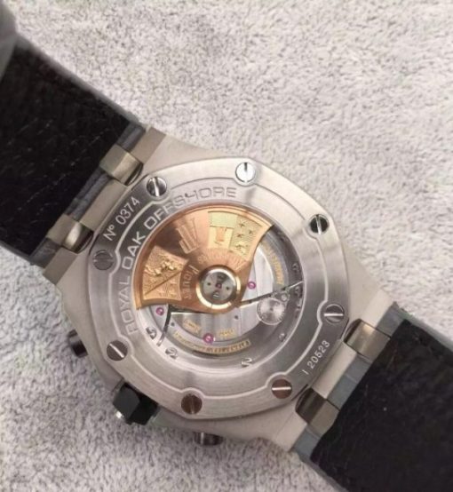 Replica Audemars Piguet JF Royal Oak Offshore Gray Theme Gray Leather Strap A3126 - Image 3