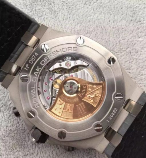 Replica Audemars Piguet JF Royal Oak Offshore Gray Theme Gray Leather Strap A3126 - Image 8