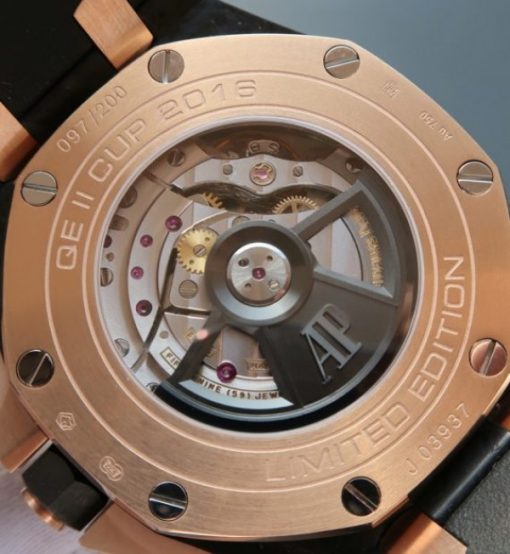 Replica Audemars Piguet JF Royal Oak Offshore 2017 RG Updated Black Ceramic Bezel A3126 - Image 5