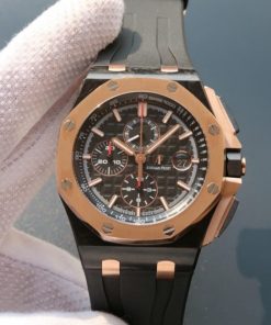 Replica Audemars Piguet JF Royal Oak Offshore 2017 RG Updated Black Ceramic Bezel A3126
