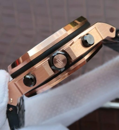 Replica Audemars Piguet JF Royal Oak Offshore 26470OR Gold Theme Leather Strap A3126 - Image 3