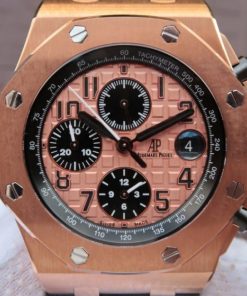 Replica Audemars Piguet JF Royal Oak Offshore 26470OR Gold Theme Leather Strap A3126