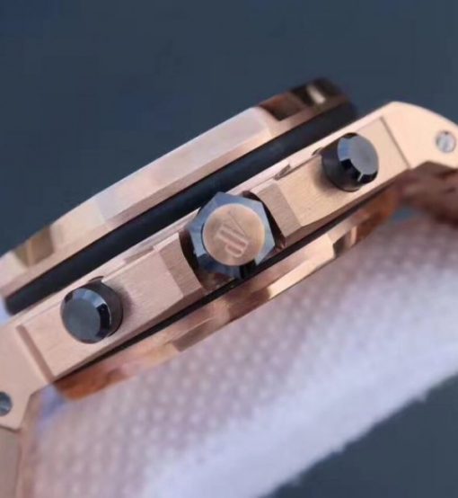 Replica Audemars Piguet JF Royal Oak Offshore Gold Theme 26470OR RG Bracelet A3126 - Image 4