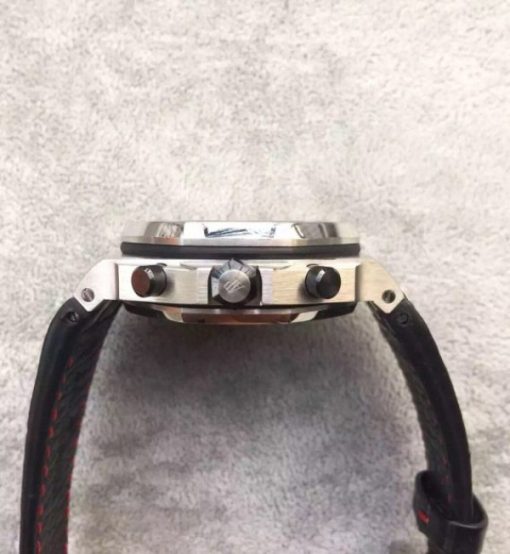 Replica Audemars Piguet JF Royal Oak Offshore Black Theme Black Leather Strap A3126 - Image 5
