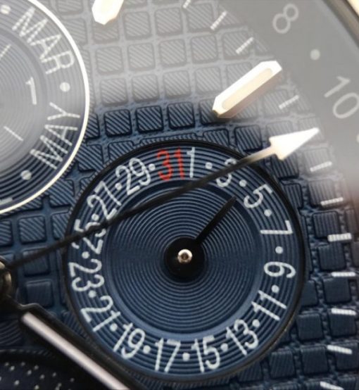 Replica Audemars Piguet JF Royal Oak 41mm 26574 SS Blue Dial Leather Strap A5134 - Image 5