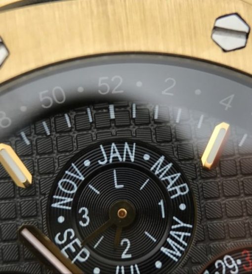 Replica Audemars Piguet JF Royal Oak 41mm 26574 YG Black Textured Dial A5134 - Image 4