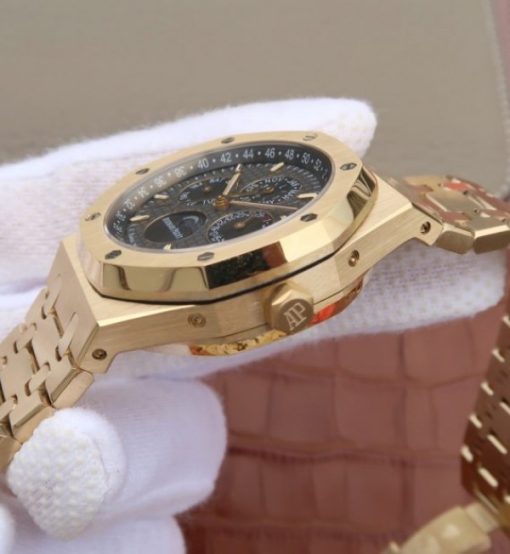 Replica Audemars Piguet JF Royal Oak 41mm 26574 YG Black Textured Dial A5134 - Image 8