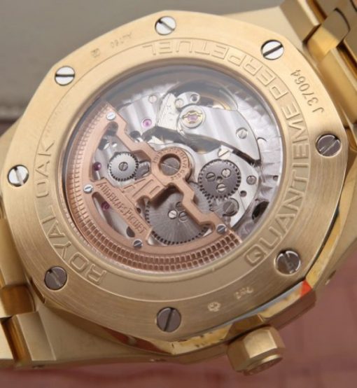 Replica Audemars Piguet JF Royal Oak 41mm 26574 YG Black Textured Dial A5134 - Image 13