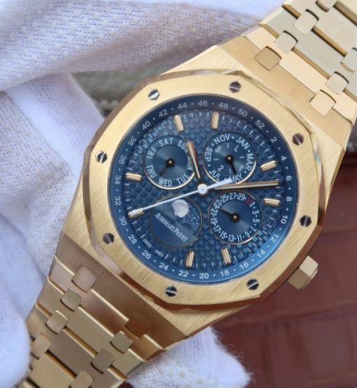 Replica Audemars Piguet JF Royal Oak 41mm 26574 YG Blue Dial White Hand A5134 - Image 2