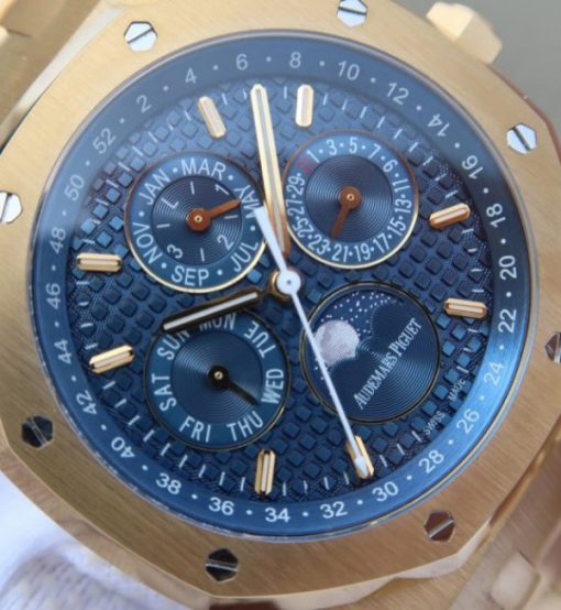 Replica Audemars Piguet JF Royal Oak 41mm 26574 YG Blue Dial White Hand A5134 - Image 3