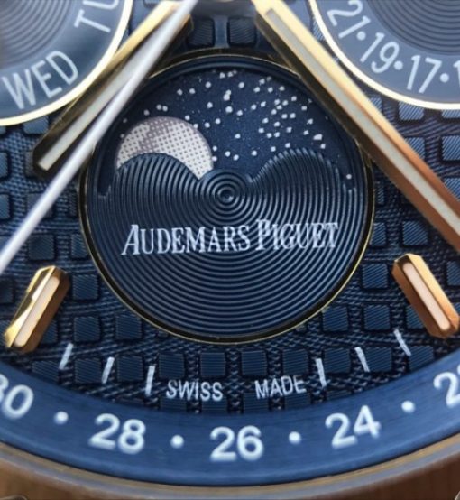 Replica Audemars Piguet JF Royal Oak 41mm 26574 YG Blue Dial White Hand A5134 - Image 6