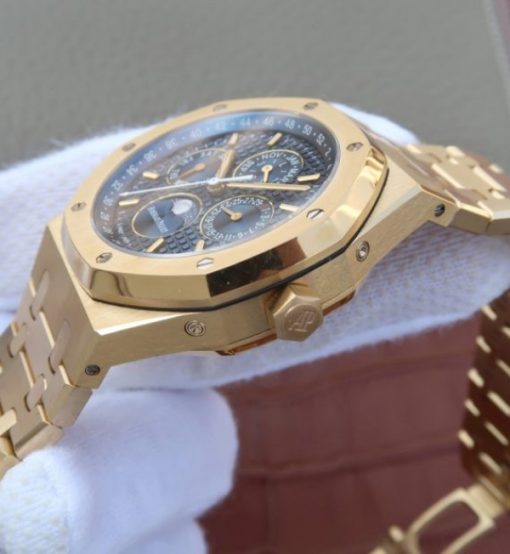 Replica Audemars Piguet JF Royal Oak 41mm 26574 YG Blue Dial White Hand A5134 - Image 8