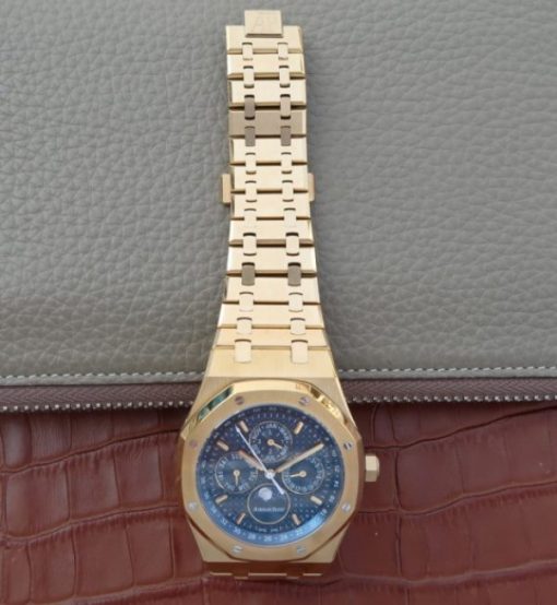 Replica Audemars Piguet JF Royal Oak 41mm 26574 YG Blue Dial White Hand A5134 - Image 16