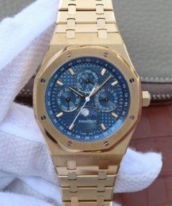 Replica Audemars Piguet JF Royal Oak 41mm 26574 YG Blue Dial White Hand A5134