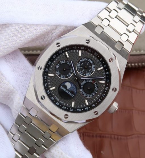 Replica Audemars Piguet JF Royal Oak 41mm 26574 SS Black Textured Dial A5134 - Image 2