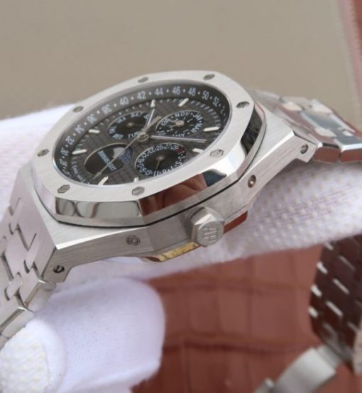 Replica Audemars Piguet JF Royal Oak 41mm 26574 SS Black Textured Dial A5134 - Image 8