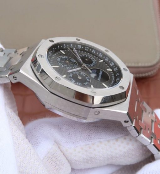 Replica Audemars Piguet JF Royal Oak 41mm 26574 SS Black Textured Dial A5134 - Image 9