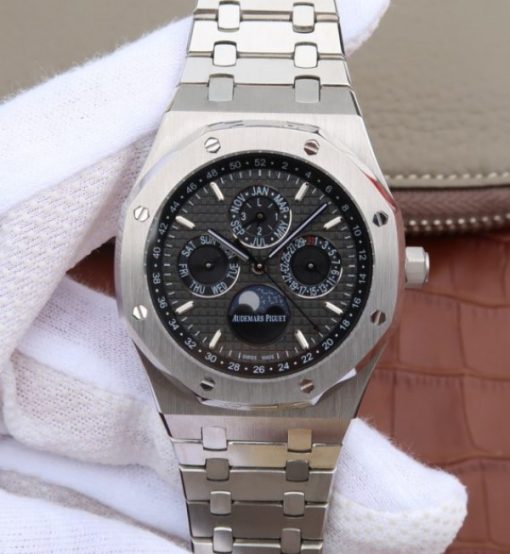 Replica Audemars Piguet JF Royal Oak 41mm 26574 SS Black Textured Dial A5134
