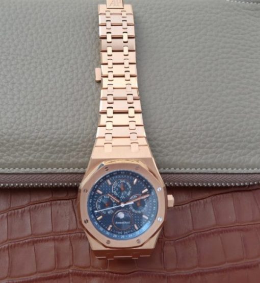 Replica Audemars Piguet JF Royal Oak 41mm 26574 RG Blue Dial White Hand A5134 - Image 16