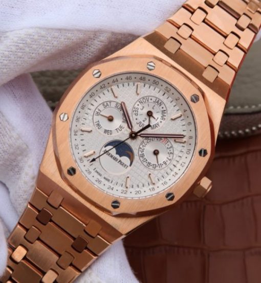 Replica Audemars Piguet JF Royal Oak 41mm 26574 RG White Dial A5134 - Image 2
