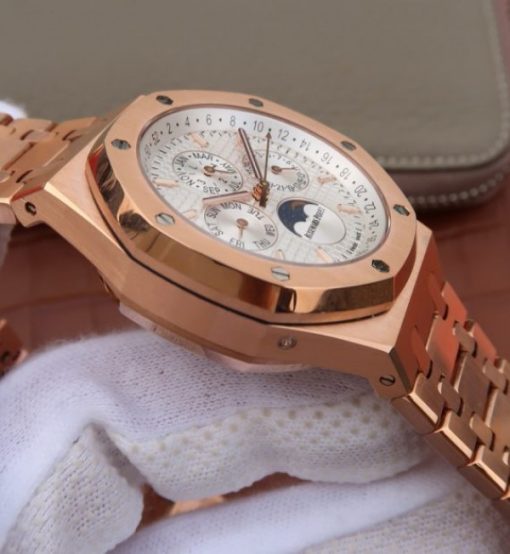Replica Audemars Piguet JF Royal Oak 41mm 26574 RG White Dial A5134 - Image 9