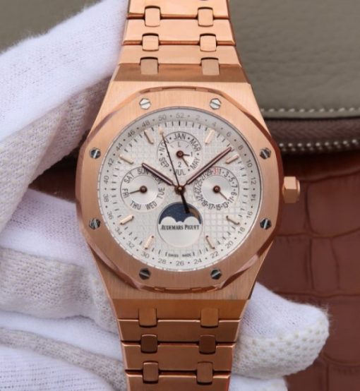 Replica Audemars Piguet JF Royal Oak 41mm 26574 RG White Dial A5134