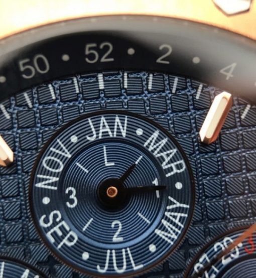 Replica Audemars Piguet JF Royal Oak 41mm 26574 RG Blue Dial Leather Strap A5134 - Image 3