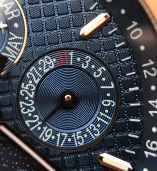 Replica Audemars Piguet JF Royal Oak 41mm 26574 RG Blue Dial Leather Strap A5134 - Image 5