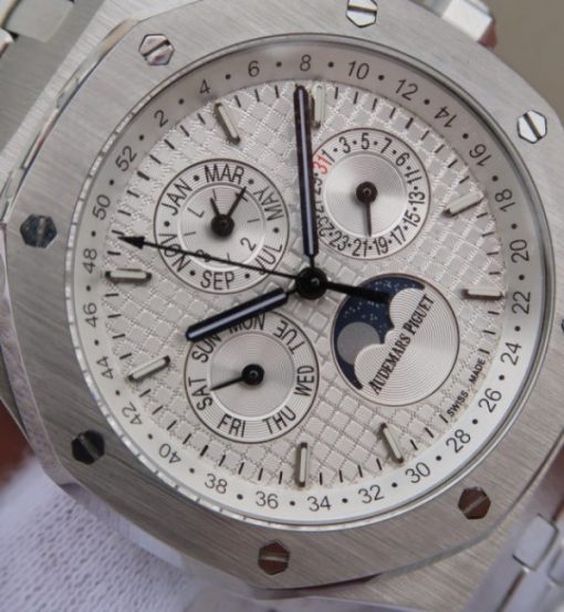 Replica Audemars Piguet JF Royal Oak 41mm 26574 SS White Dial SS Bracelet A5134 - Image 3