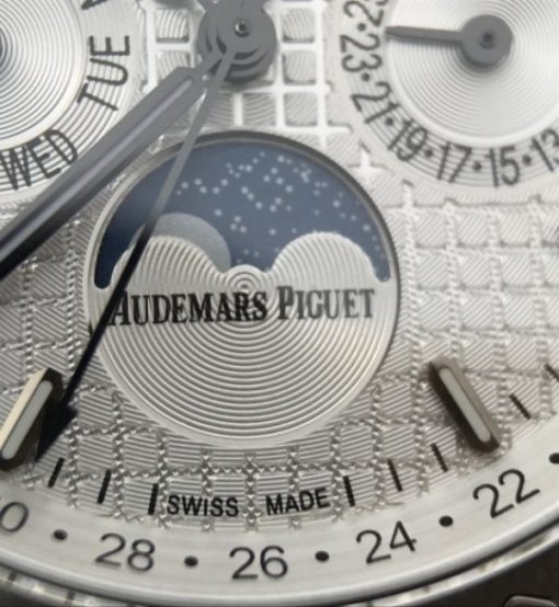 Replica Audemars Piguet JF Royal Oak 41mm 26574 SS White Dial SS Bracelet A5134 - Image 6