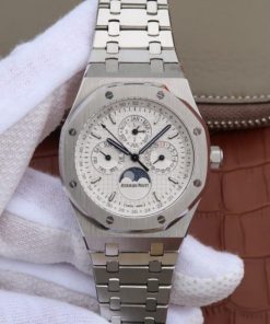 Replica Audemars Piguet JF Royal Oak 41mm 26574 SS White Dial SS Bracelet A5134