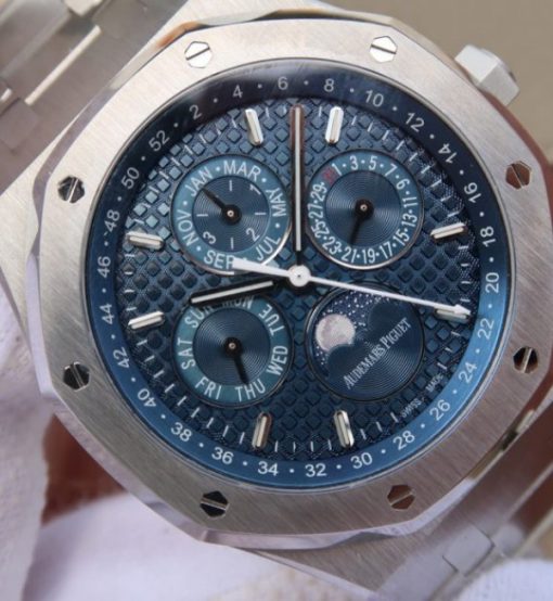 Replica Audemars Piguet JF Royal Oak 41mm 26574 SS Blue Dial SS Bracelet A5134 - Image 3
