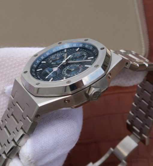 Replica Audemars Piguet JF Royal Oak 41mm 26574 SS Blue Dial SS Bracelet A5134 - Image 4