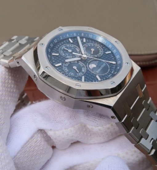 Replica Audemars Piguet JF Royal Oak 41mm 26574 SS Blue Dial SS Bracelet A5134 - Image 5