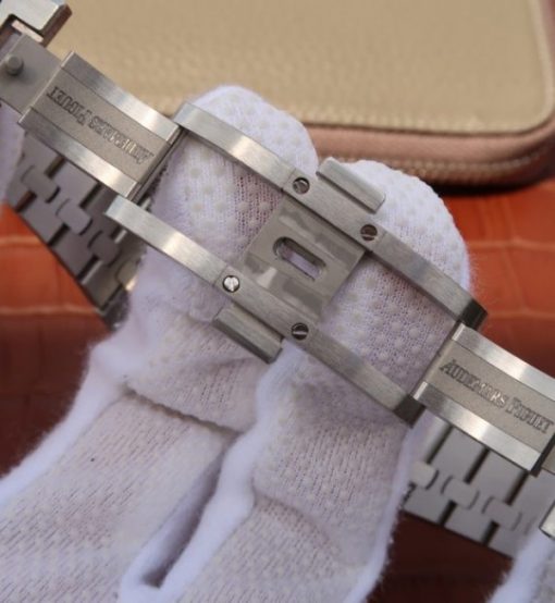 Replica Audemars Piguet JF Royal Oak 41mm 26574 SS Blue Dial SS Bracelet A5134 - Image 7
