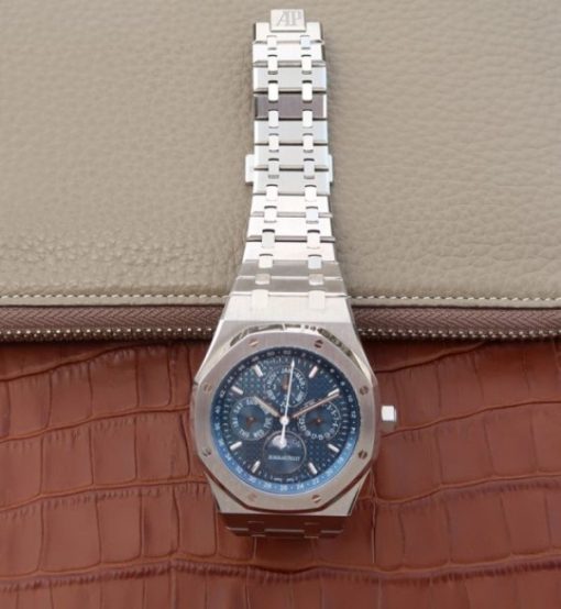 Replica Audemars Piguet JF Royal Oak 41mm 26574 SS Blue Dial SS Bracelet A5134 - Image 8